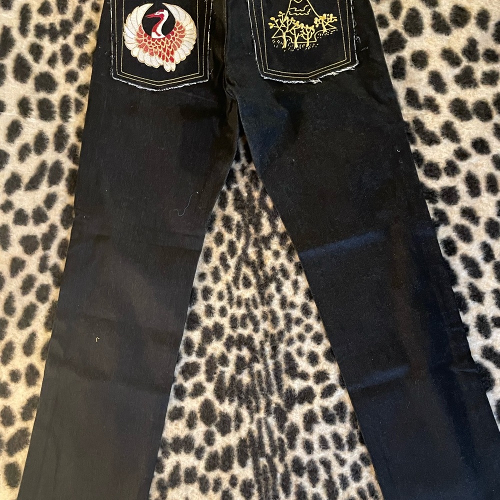 Brand new red monkey jeans